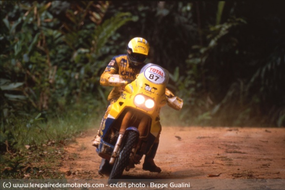 Beppe Gualini sur Yamaha Ténéré 600
