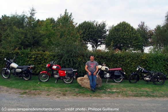 Christophe et sa collection de MZ et IFA