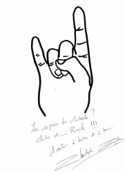 le clin d'oeil (et claquement de doigts !) de Christophe pour le Repaire des Motards...
