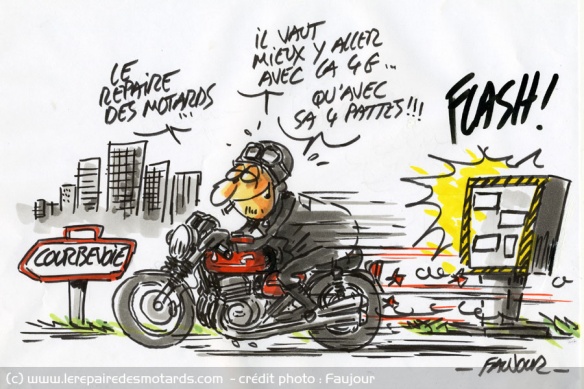 La dédicace de Faujour au Repaire des Motards