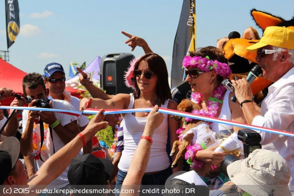 En compagnie de Manon, marraine de l'édition 2015 de la Grande Fête Nationale