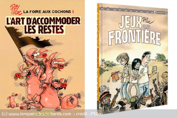 Avec Ptiluc, dans le cochon, tout est bon ! / Le tout dernier ouvrage de Ptiluc, paru aux éditions Paquet, traite des ONG. Son contenu bouscule bien des certitudes...