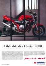 Culture Pub saga Suzuki Bandit GSF publicités motos
