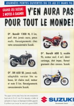 Culture Pub saga Suzuki Bandit GSF publicités motos