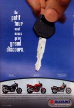 Culture Pub saga Suzuki Bandit GSF publicités motos