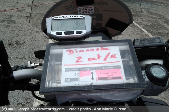 Roadbook rallye Moto Tour