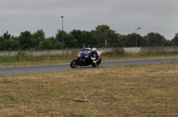 David sur la piste de Carole pendant les WERC