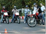 Permis moto avec la moto école Monneret