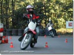 Permis moto avec la moto école Monneret