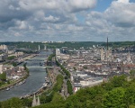 Vue sur le centre de Rouen (c) DXR