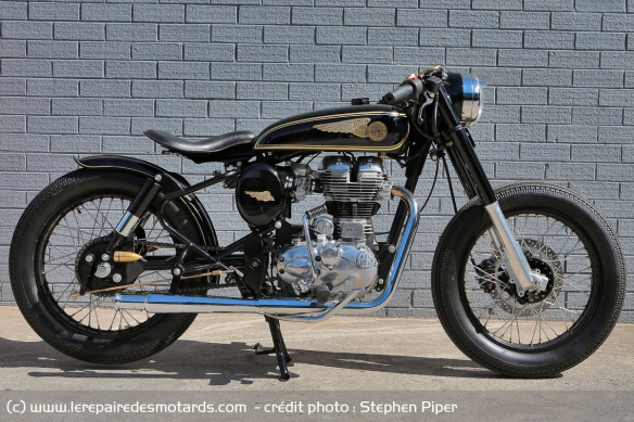 Royal Enfield RE350 Brass Rajah par Mid Life Cycles