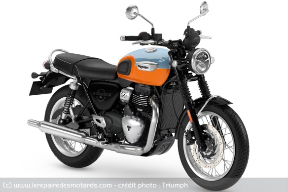 Triumph Bonneville T40 2027 Meriden Blue/Tangerine Orange