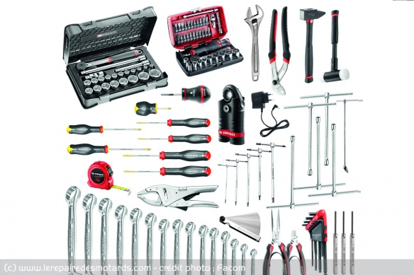 Le kit d'outillage spécifique moto de Facom