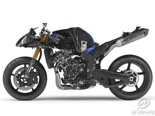 Yamaha R1 en coupe