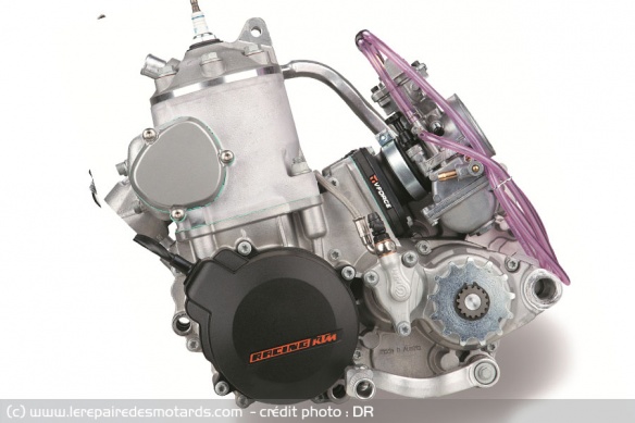 Le moteur 2 temps KTM 250 SX 