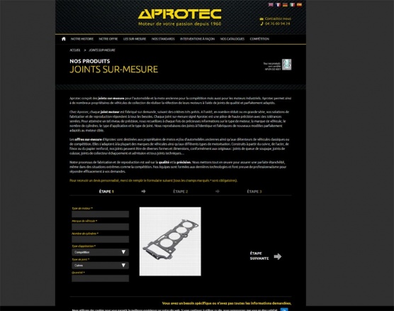 Aprotec propose des joints sur mesure