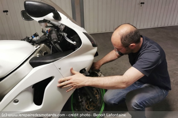 Je nettoie et prpare la moto