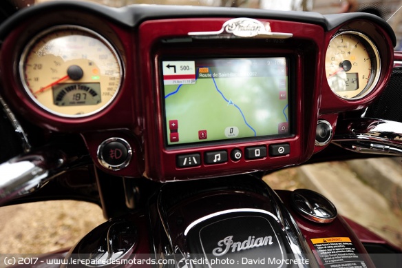 Le GPS sur Indian Ride Command