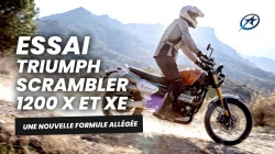 Essai motos Triumph Scrambler 1200 X et XE