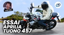 Essai roadster Aprilia Tuono 457