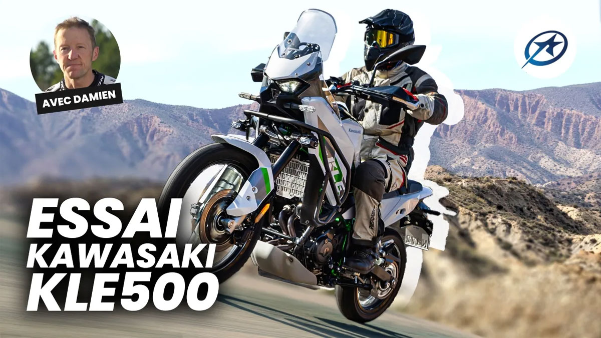Essai trail Kawasaki KLE500