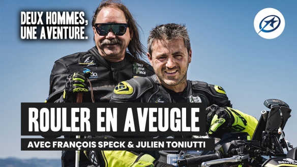 Rouler en aveugle, au sens propre ! Un homme, une aventure à moto,