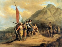 Rencontre entre les Hollandais et les Khoïkhoïs à la Montagne de laTable