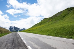 Route autrichienne, dans les Alpes