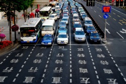 Une route à Shanghai