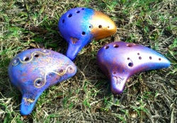 Trois modèles d'Ocarinas