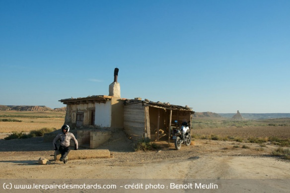 Les Bardenas (Espagne) : petite maison de berger