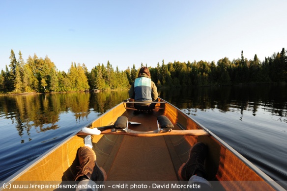 Canoé dans la réserve des Boundary Waters