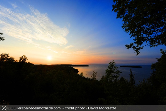 Coucher de soleil sur le Door County
