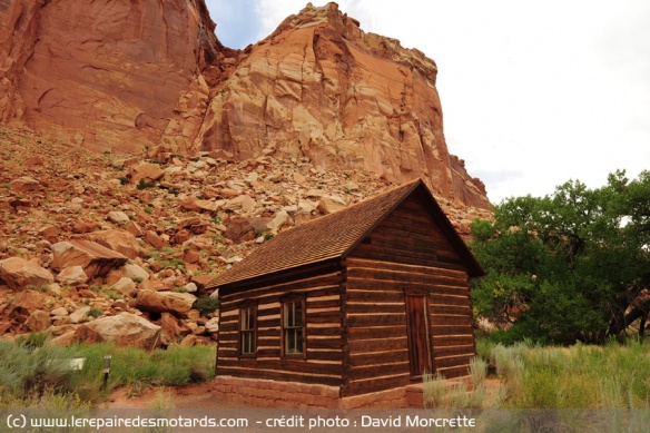 Ecole restaurée du début du siècle de Fruita au sein du Capitol Reef National Park