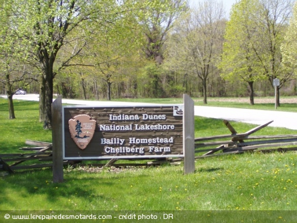 Entrée de l'Indiana Dunes National Lakeshore