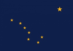 Etats-Unis : le drpeau de l'Etat Alaska