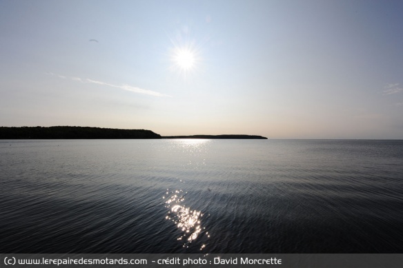 Le lac Michigan vu de la Door County Coastal Byway