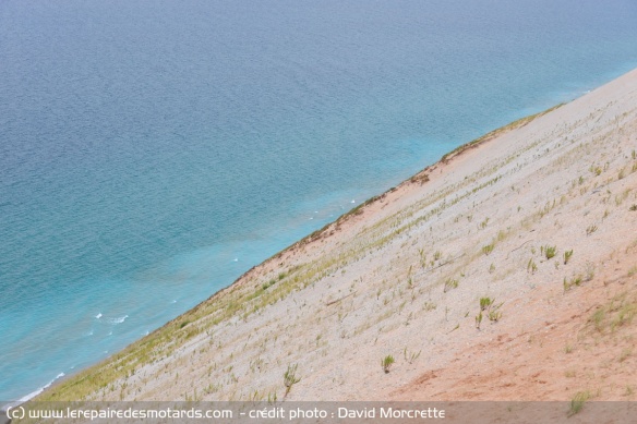 Lac Michigan depuis les Sleeping Bear Dunes National