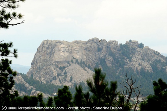 vue sur le mont rushmore depuis custer park