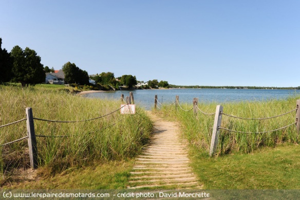 La Door County Coastal Byway vers le lac Michigan
