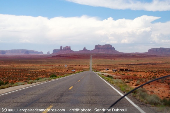 La route 163 vers Monument Valley 