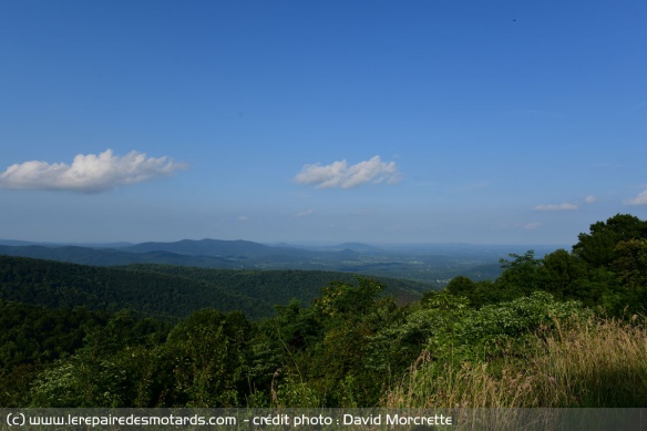 Vue depuis la Skyline Drive