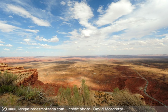 Vue aérienne de Valley of the Gods 