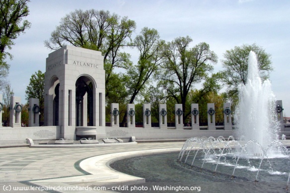 Le Mémorial de la 2nde Guerre Mondiale à National Mall