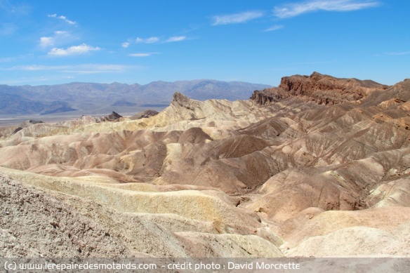 Zabriskie point au coeur de la Death Valley