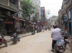 Une rue de New Dehli