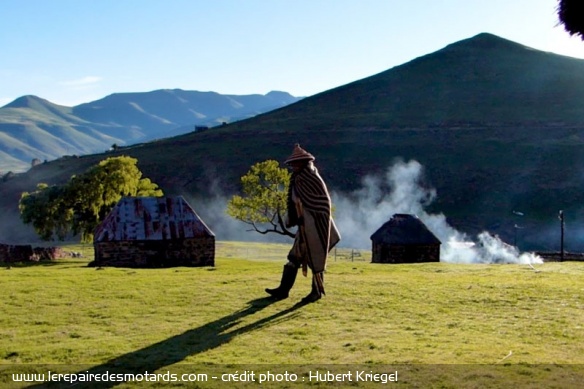 Lesotho : maison dans la montagne