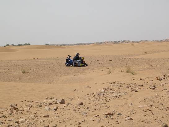 chutes dans le sable