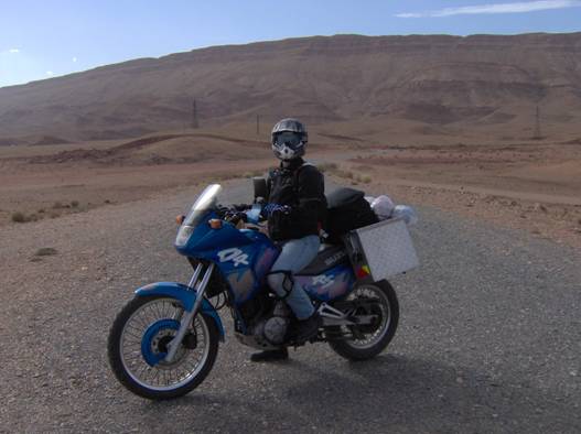 moto chargée à toc