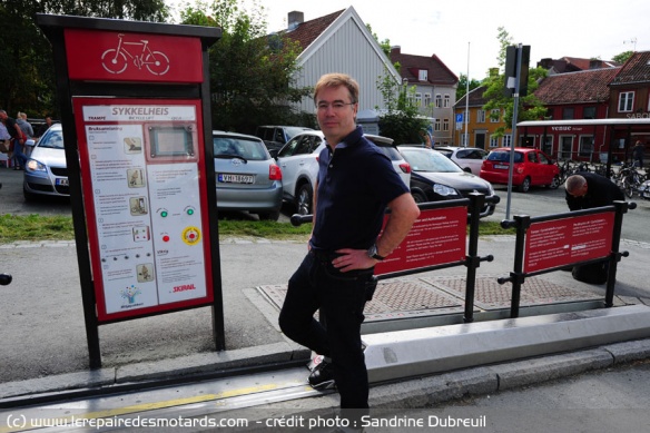 L'ascenseur à vélo Trampe : tire-vélo ?